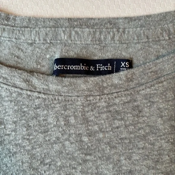 Abercrombie & Fitch Light Green Tie Front Short Sleeve Top - Picture 3 of 8